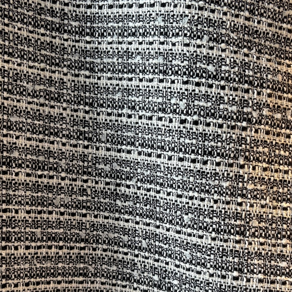 LOFT Black and White Striped Pencil Skirt petite - Picture 3 of 6